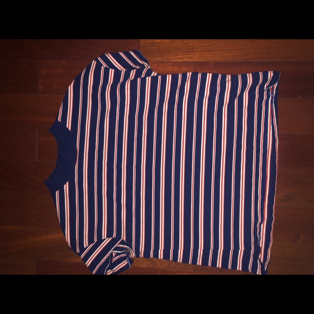 Zara striped turtleneck top
